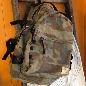 Canvas Camo American Eagle Backpack